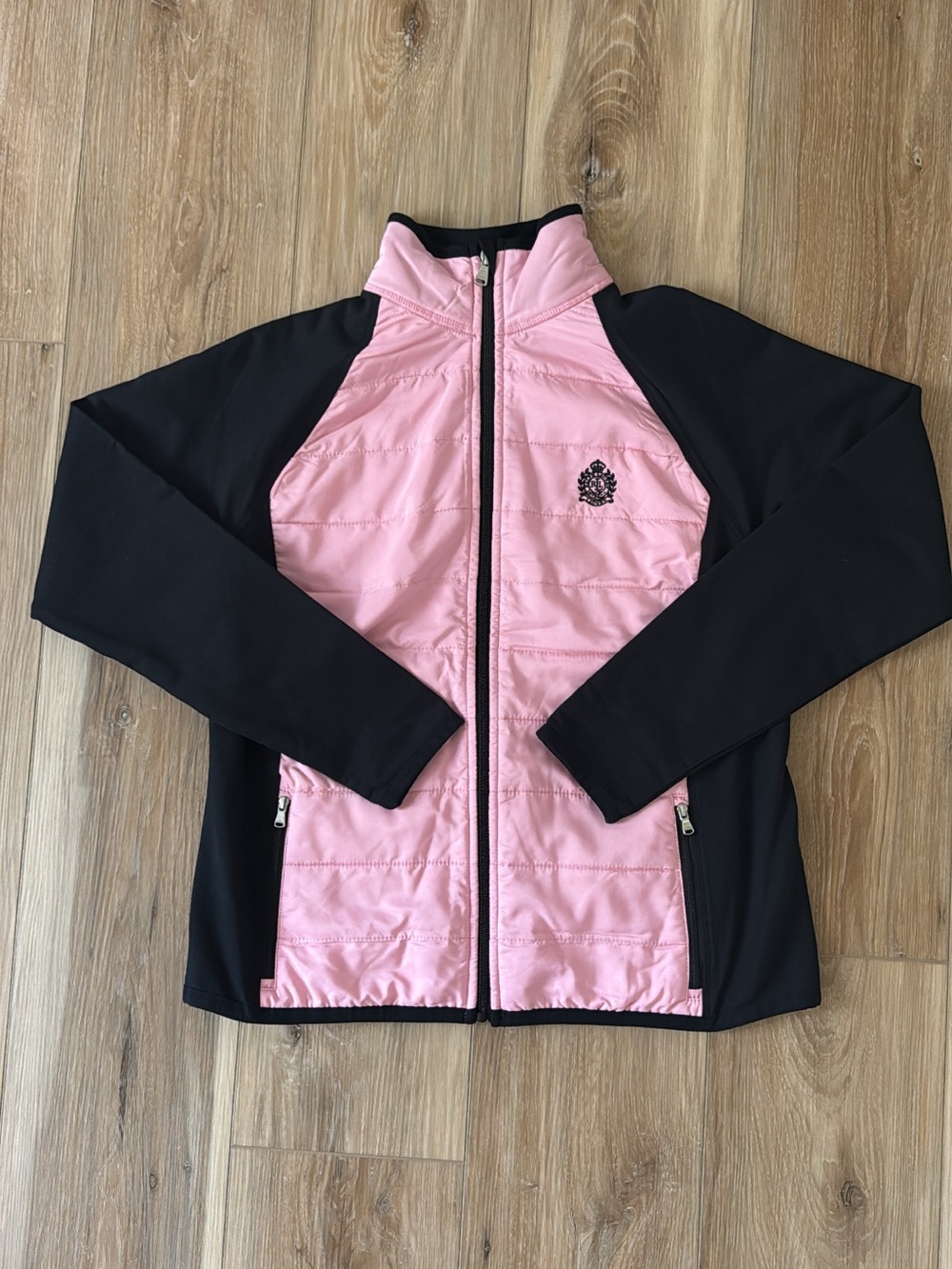 Ralph Lauren Pink and Black Quilted Softshell Jacket